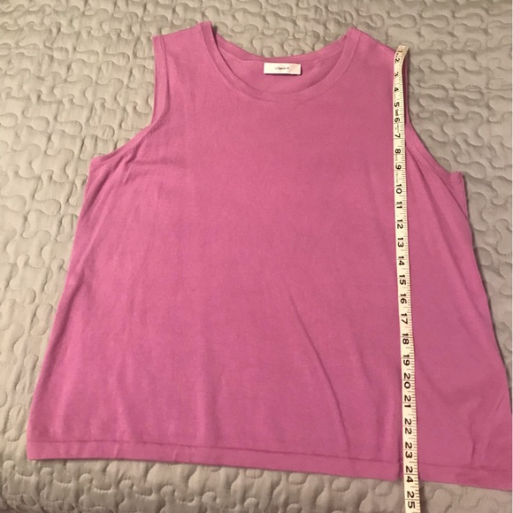 CJ Banks Purple/Pink Sleeveless Sweater - Picture 3 of 3